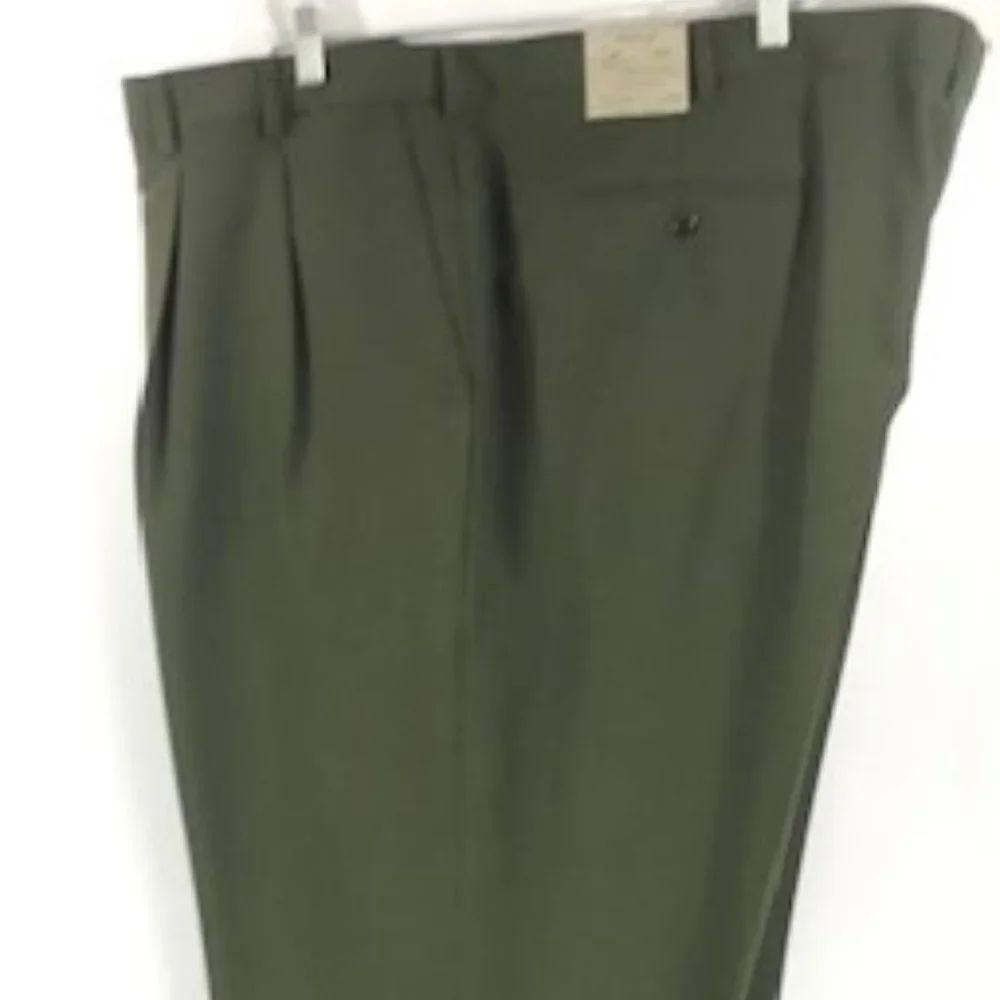 Pacelli Men's 3 Piece Suit Jacket Vest Pleated Pants Baggy Fit Wide Leg Size 60L